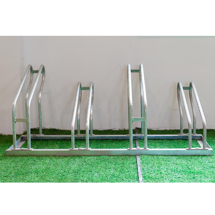 porcelana Soporte montado en el piso para estante de estacionamiento de exhibición de bicicleta vertical de onda personalizada fabricante Soporte montado en el piso para estante de estacionamiento de exhibición de bicicleta vertical de onda personalizada
