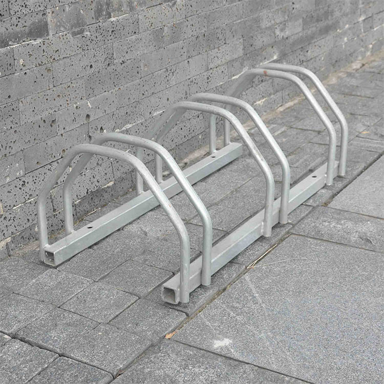 porcelana Estacionamiento comercial al aire libre del soporte de las estaciones de la bici de Multipe del acero de carbono del piso fabricante Estacionamiento comercial al aire libre del soporte de las estaciones de la bici de Multipe del acero de carbono del piso