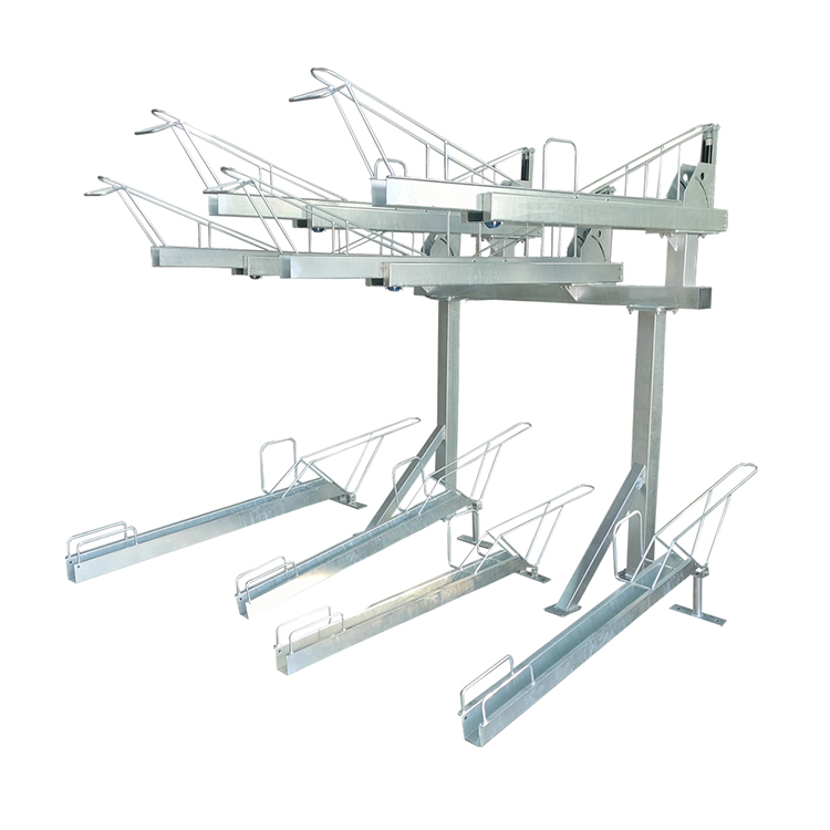 Cina Portabiciclette da parcheggio commerciale all'aperto a due livelli produttore