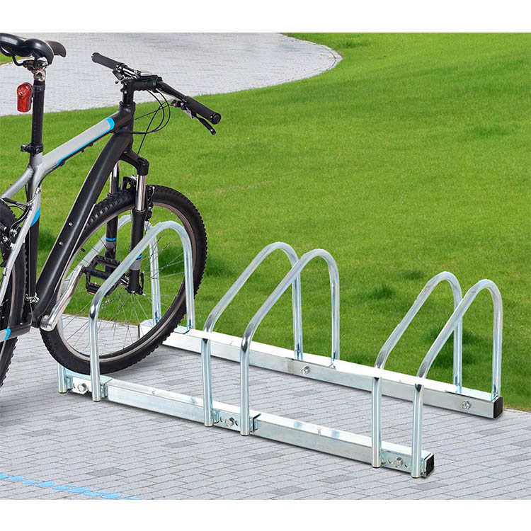 China Hot DIP Galvanized Outdoor Bike Parking Floor Double Sided Rack Stands manufacturer Hot DIP Galvanized Outdoor Bike Parking Floor Double Sided Rack Stands