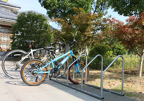 powder coated outdoor bike parking rack for municipal public area