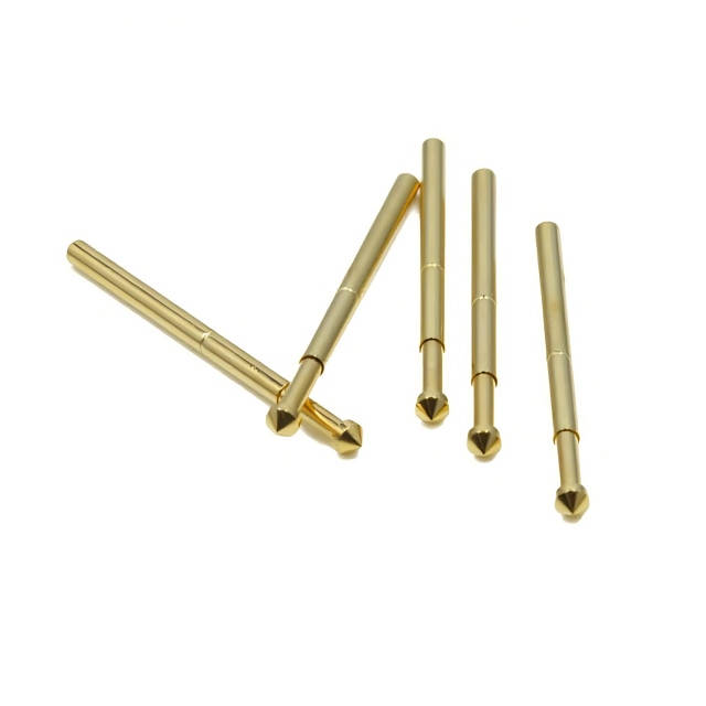 China SFENG 0.35mm Diameter 12.5mm Length Gold Spring-Loaded Contact Probes manufacturer