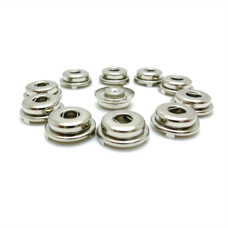 Ni-plated 4.0mm Electrode Female Snap Button with 3 Jaw