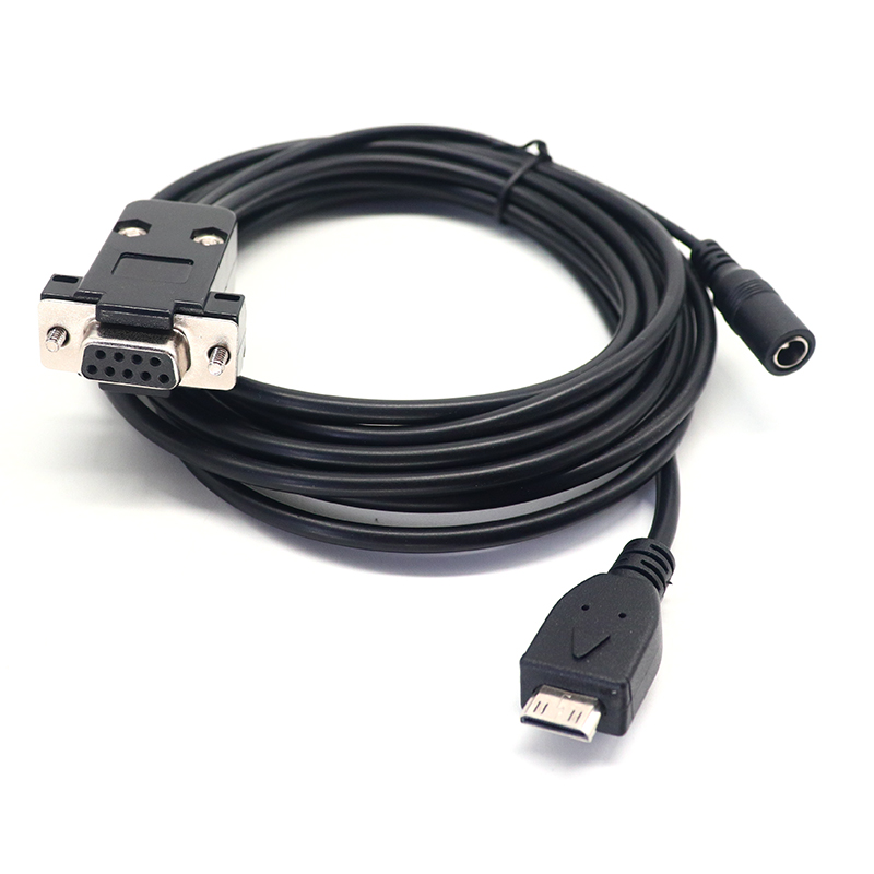 HDMI-auf-RS232-DB9-Seriell-9-Pin-Adapterkabel mit DC5525-Anschluss
