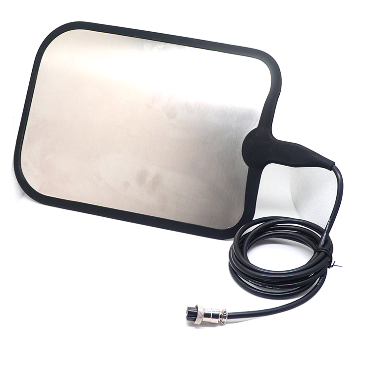 Stainless Steel Patient Plate Negative Return Electrode ESU Grounding Plate with 3 Din Connector