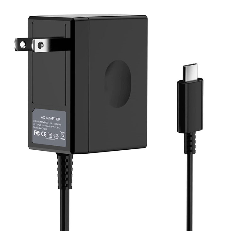 Przenośna ładowarka sieciowa typu C z szybkim ładowaniem do przełącznika Nintendo