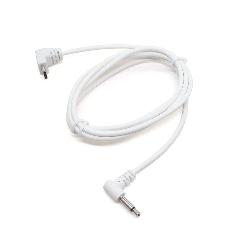 Right Angle Type C to 3.5mm Audio Jack Plug Adapter Wire Audio Cable