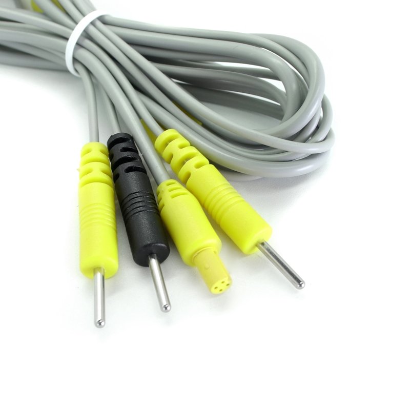 BMW 4 Pin aviation plug to 3 lead 2.0mm electrode lead wire medical cable