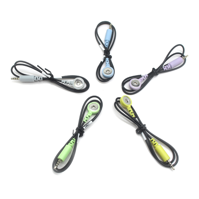 510 ohm tot 12100 ohm weerstandswaarde DC 2,5 mm gouden stekker naar 4,0 mm klikelektrode Knopelektrodedraad Kabel Compatibele draden voor digitale TENS-massagemachine