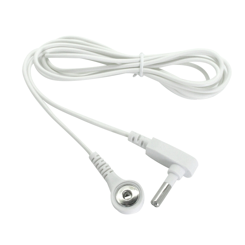 Werkseitiger 4,0-mm-90-Grad-Bananenstecker zum Erdungsdraht der Elektrode, ESD-Therapieelektrodenkabel