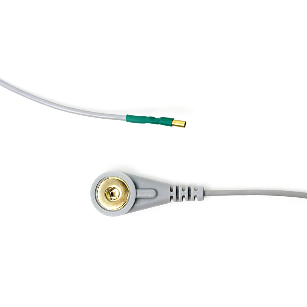 Cina Terminale personalizzato per tubo tondo da 1,8 mm a cavo per terapia medica a scatto femmina placcato oro da 4,0 mm produttore