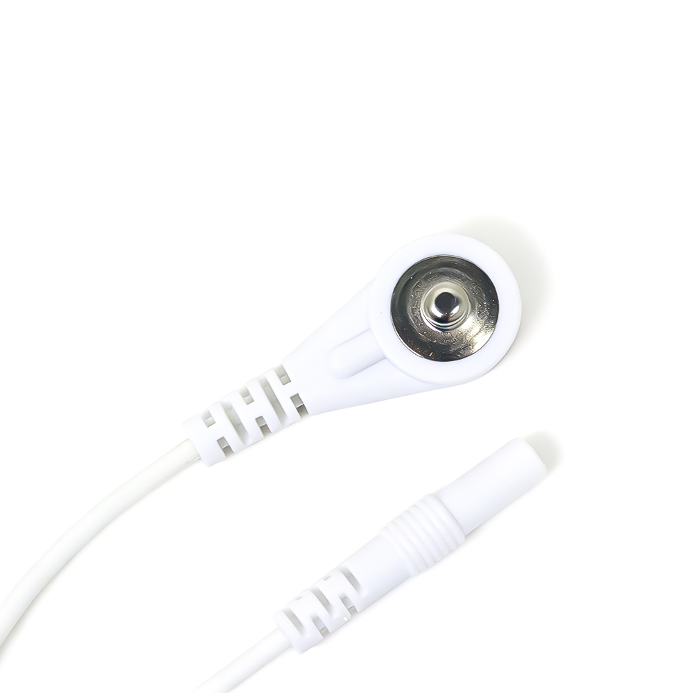 Cina Cavo da connettore a scatto maschio da 4,0 mm a terminale femmina rotondo da 1,5 mm per dispositivi di fisioterapia ed elettroterapia produttore