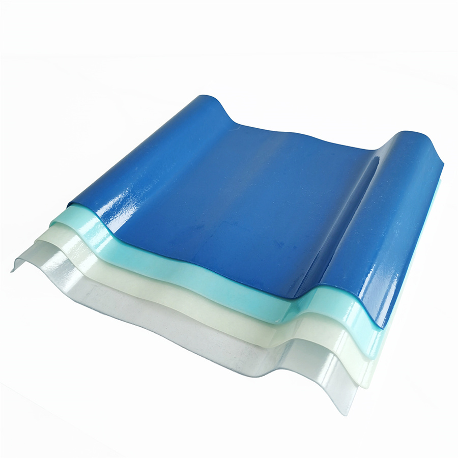 Corrugated Profile Transparent Skylight Fiberglass Reinforced Polyester GRP FRP Roofing Sheet
