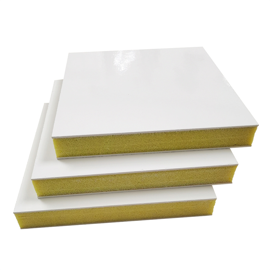 Insulated Glass Fiber Reinforced Polyester GRP FRP Polyurethane PU Foam Core Sandwich Panels