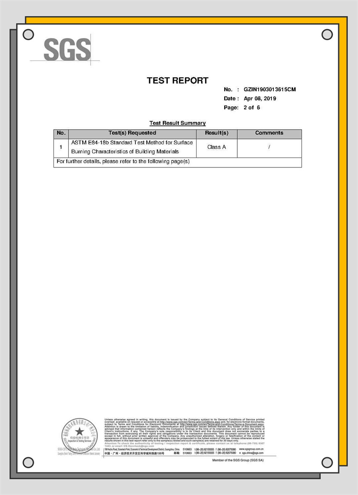 China ASTM E84 Class A FRP Sheet manufacturer
