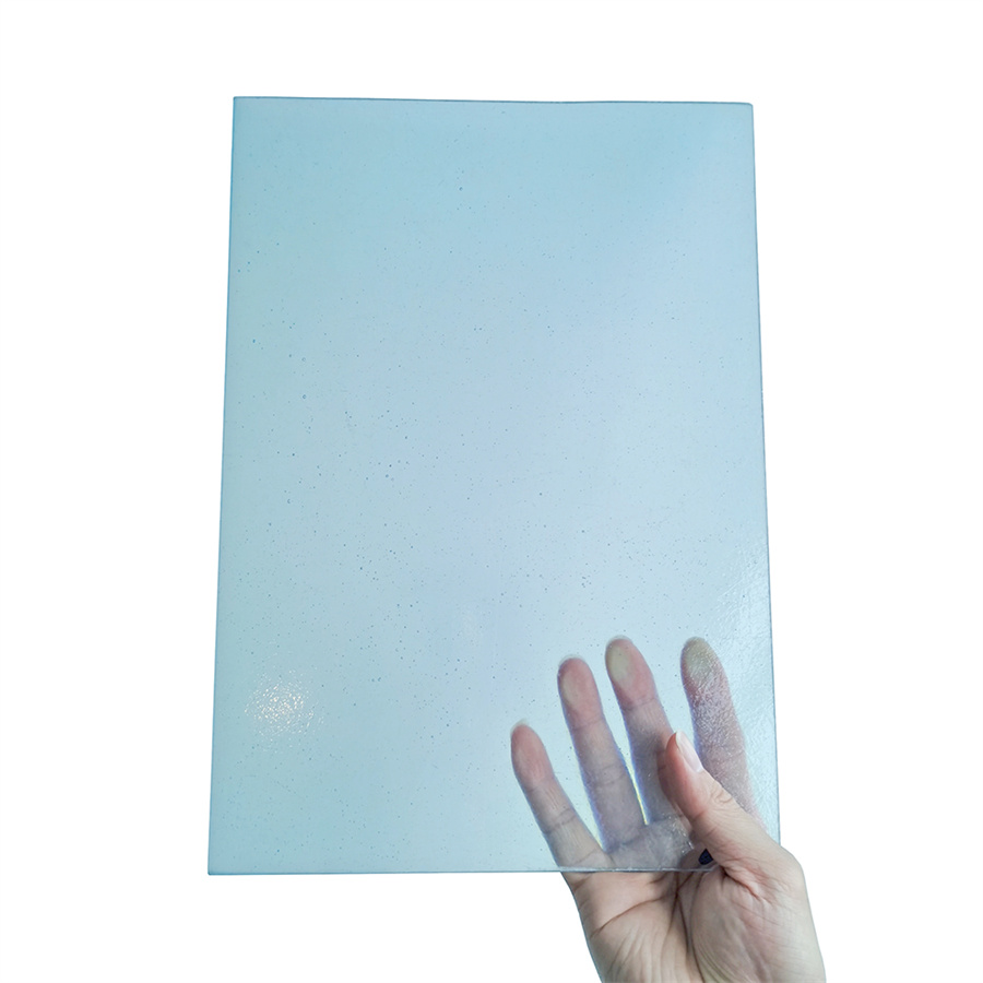 پانل های پلاستیکی شفاف FRP با فایبرگلاس تقویت شده با سنگ ریزه بافت و صاف و صاف