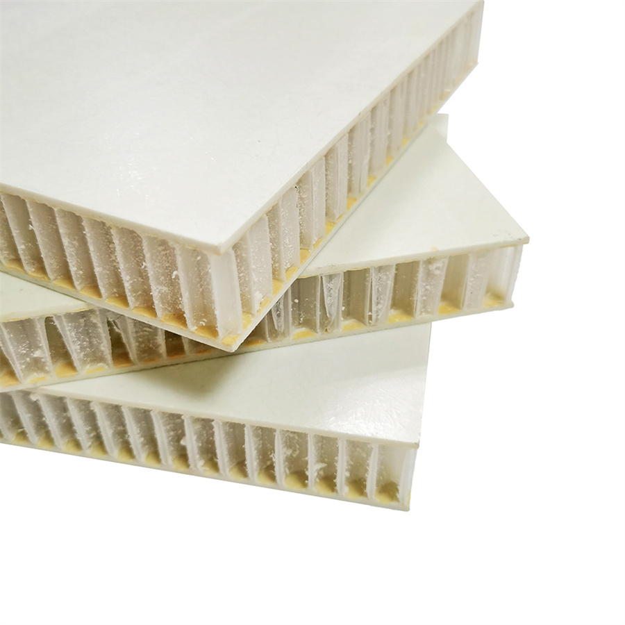 Lightweight Fiberglass Reinforced Plastic Faced GRP FRP Honeycomb Sandwich Panel For Dry Van