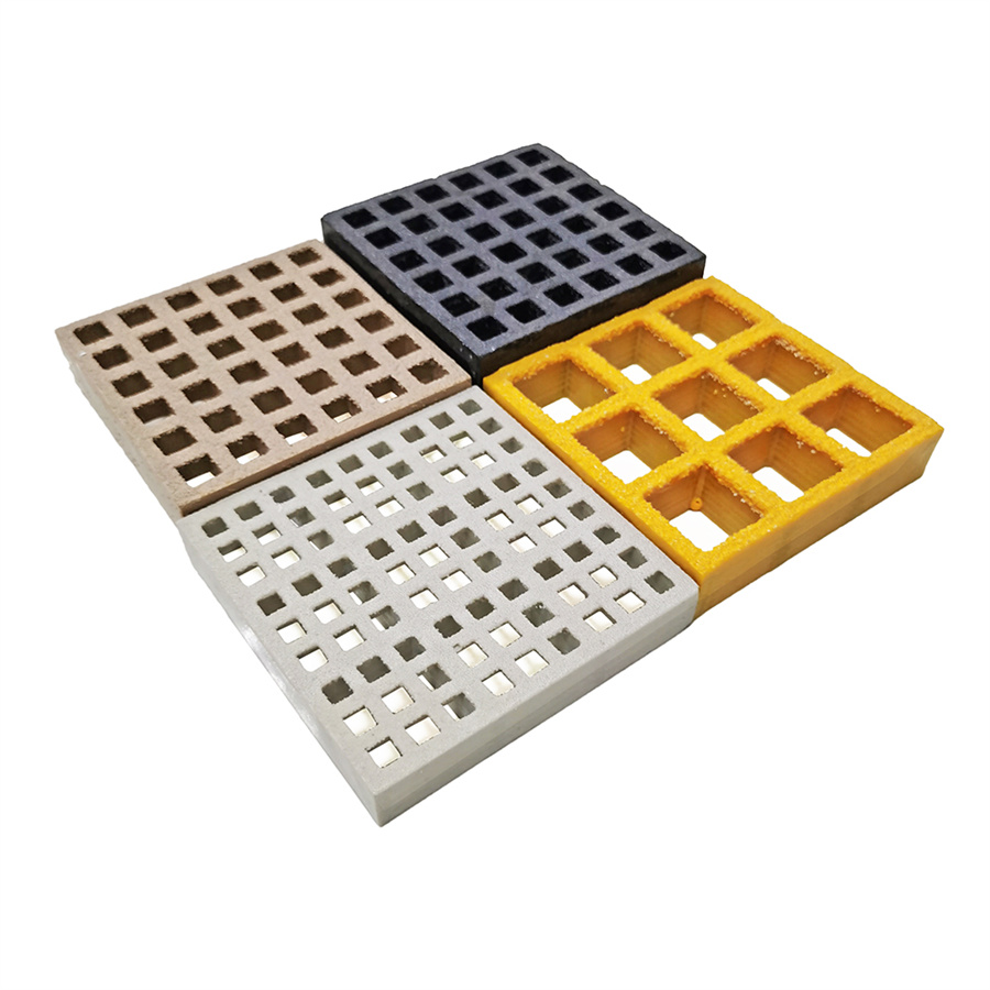 GRP FRP Flooring Walkway Grid Mesh Panels Moulded Fibreglass Reinforced Plastic Grating
