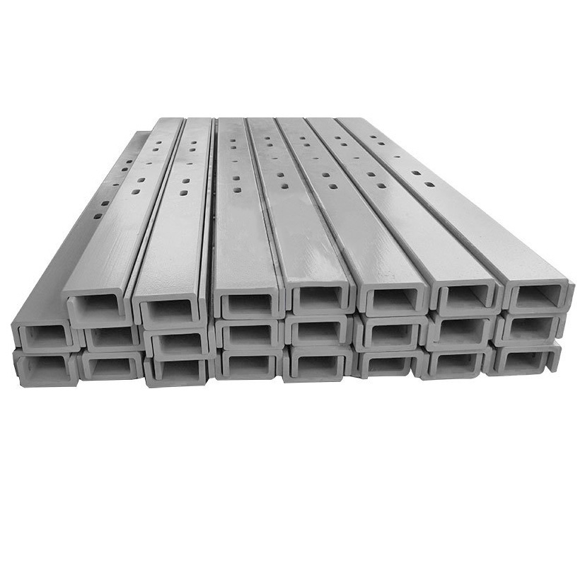 Custom U Profiles High Voltage Insulated Fiberglass Reinforced Polyester Composite GRP FRP Cross Arm