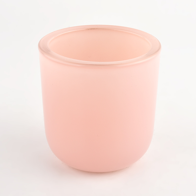 Popular 10oz 12oz pink customized glasss candle jars for supplier