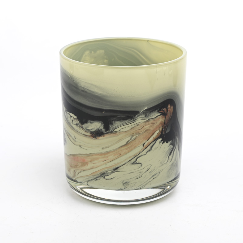 New arrival 400ml glass candle vessel with round bottom wholesale