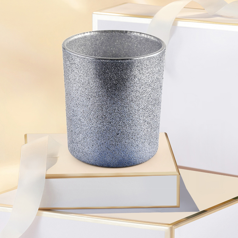 Unique Candle Containers Smoky Gray Frosted Empty Luxury Glass Candle Vessels Unique Candle Containers Smoky Gray Frosted Empty Luxury Glass Candle Vessels