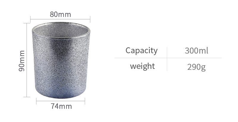 Unique Candle Containers Smoky Gray Frosted Empty Luxury Glass Candle Vessels Unique Candle Containers Smoky Gray Frosted Empty Luxury Glass Candle Vessels