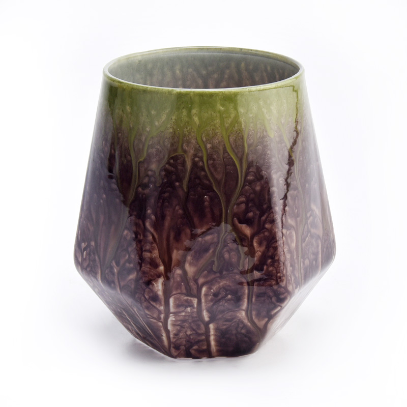 Luxury 10oz glass handmade glass candle holder wholesale