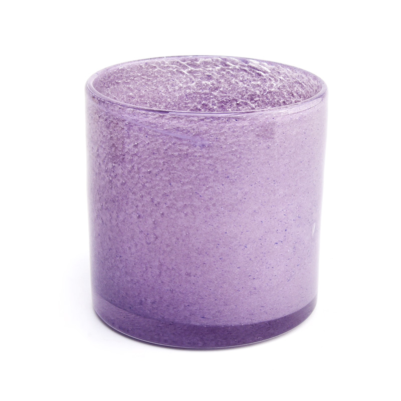 Custom glass candle jar handmade glass candle vessel wholesale