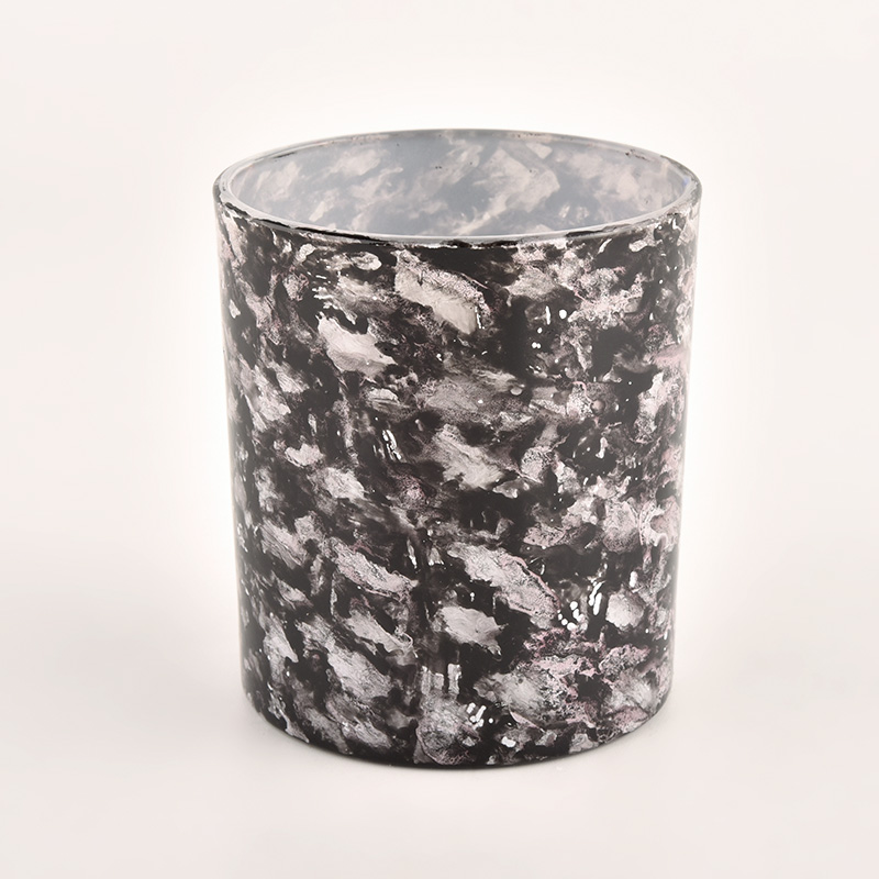 Popular 300ml frosty glass candle holder unique jars supplier