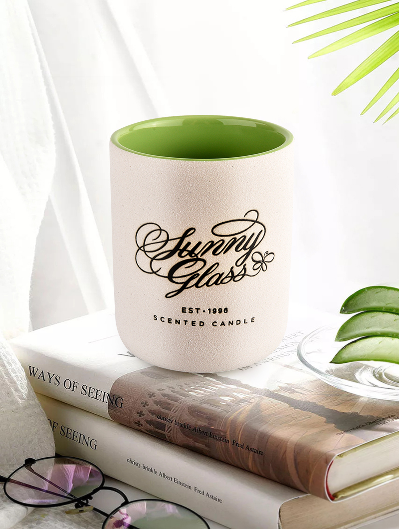 Luxury home decorative ceramic candle jars