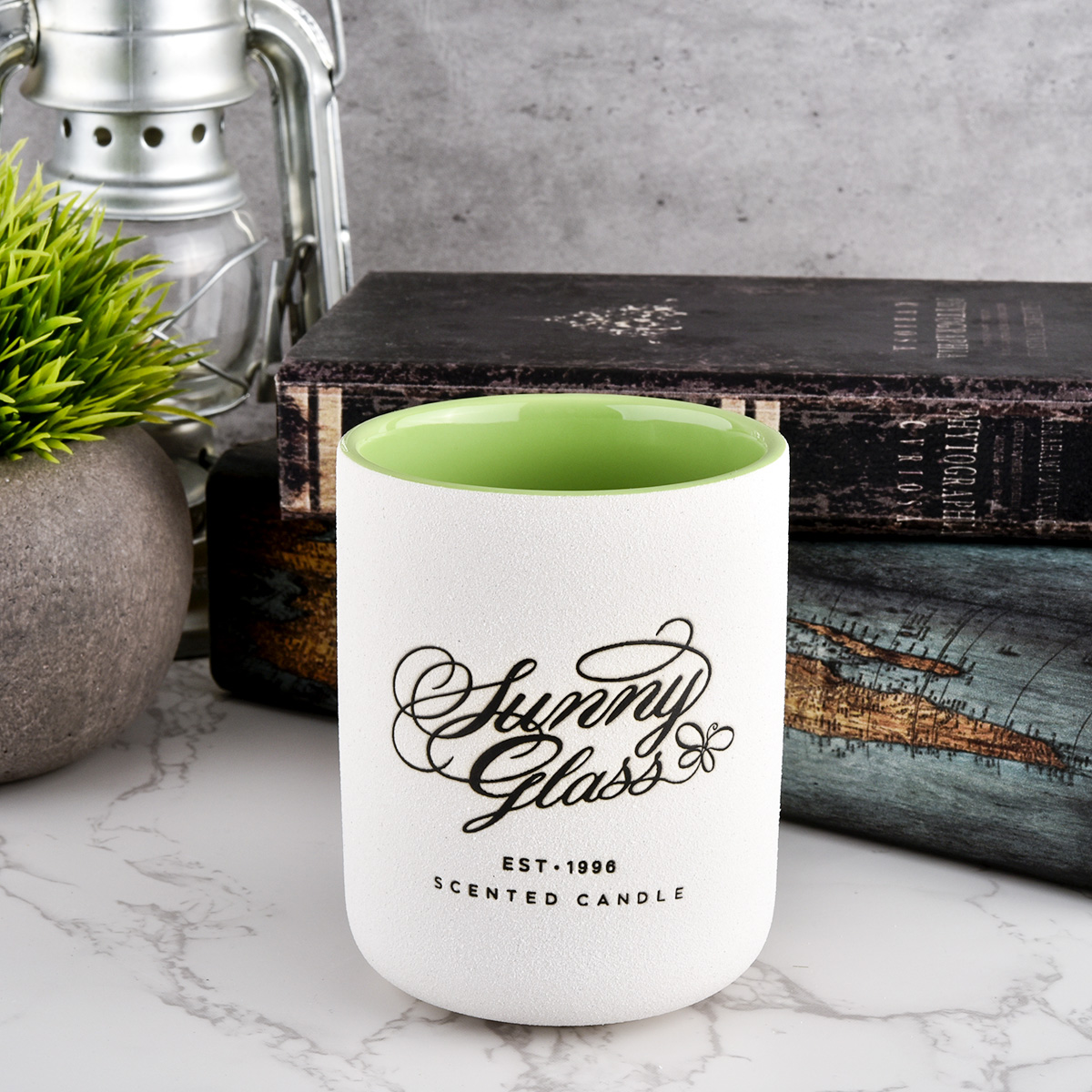 Luxury home decorative ceramic candle jars