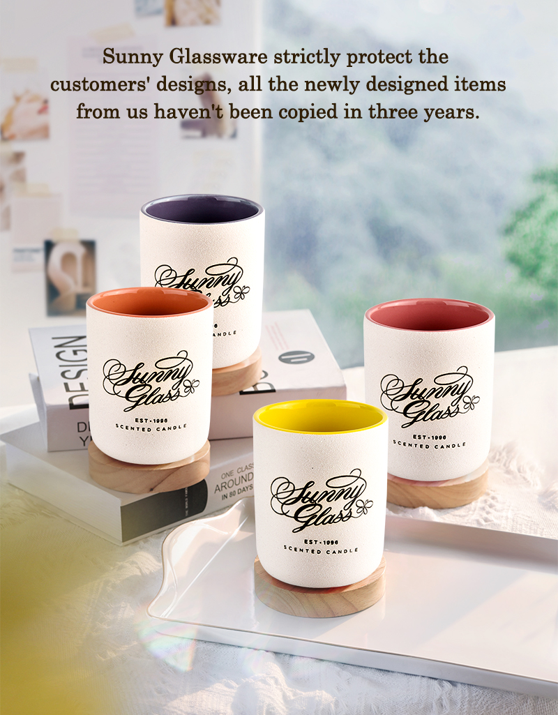 Wholesale Candle Vessels Custom Luxury Empty Ceramic Candle Jars Wholesale Candle Vessels Custom Luxury Empty Ceramic Candle Jars