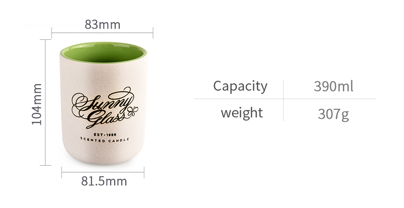 Luxury home decorative ceramic candle jars