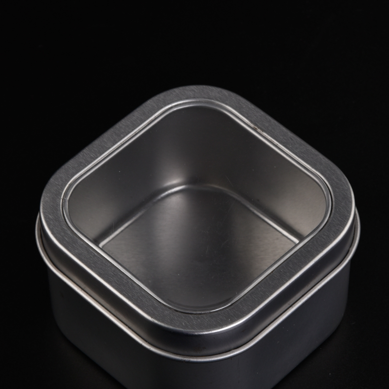 Unique square metal candle holder votive candle jars with lids
