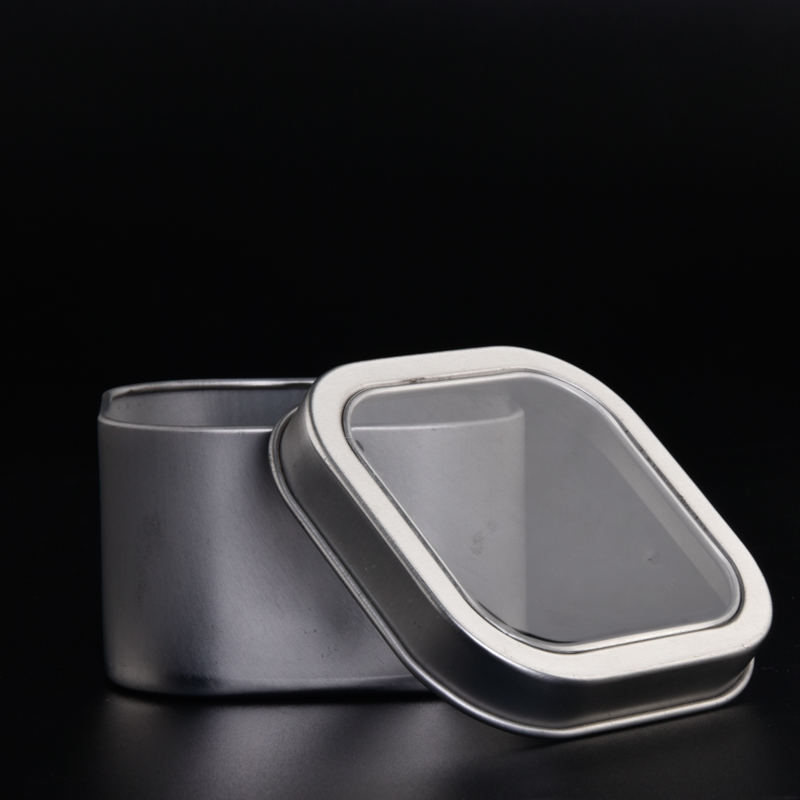 Unique square metal candle holder votive candle jars with lids