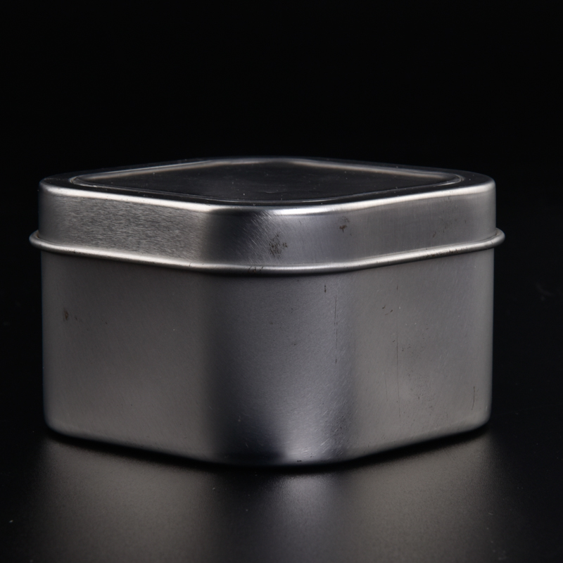 Unique square metal candle holder votive candle jars with lids