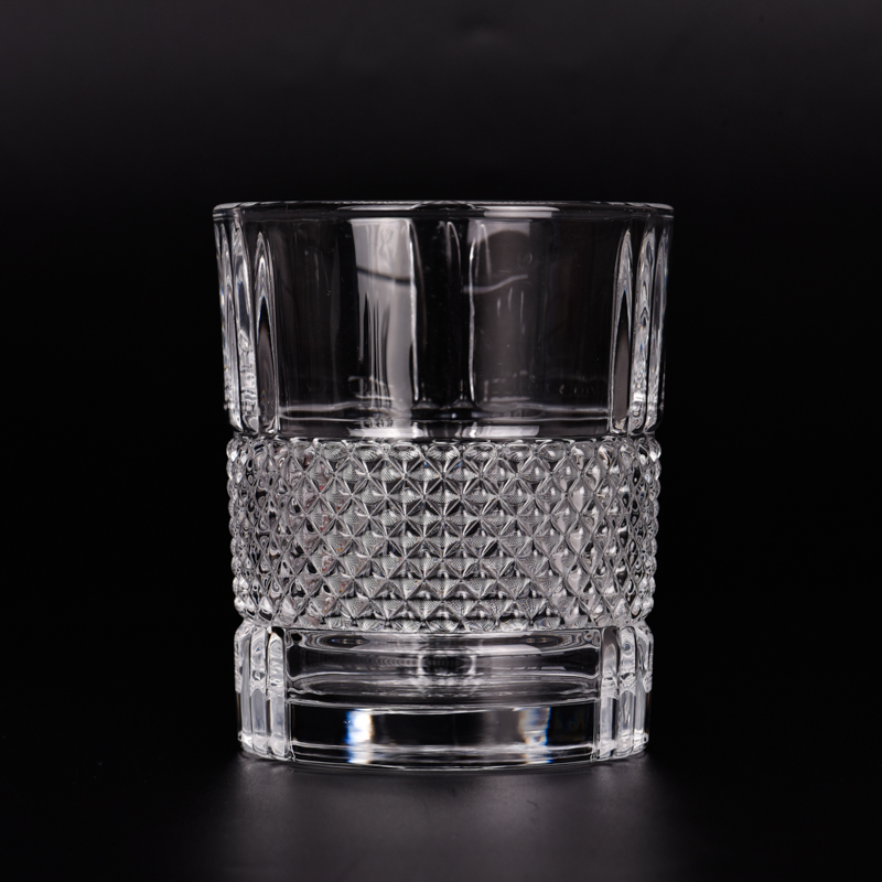 Customized 10oz glass candle holder luxury glass jars supplier