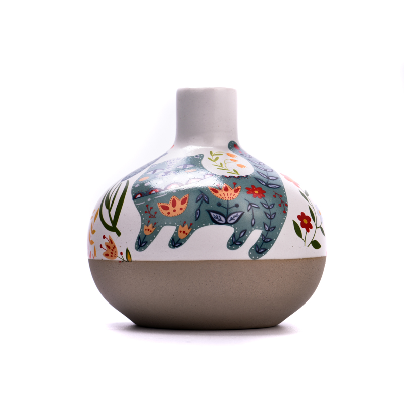 12oz ceramic rattan stick bottle reed diffuser essential oil bottles wholesale
