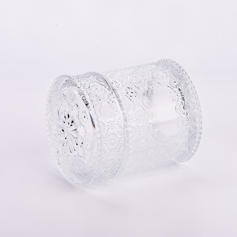 New 16oz glass candle vessels with daisy design effecting supplier