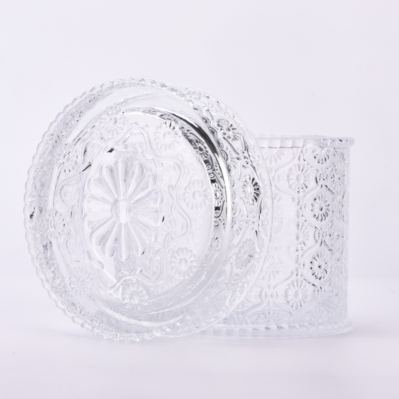 New 16oz glass candle vessels with daisy design effecting supplier