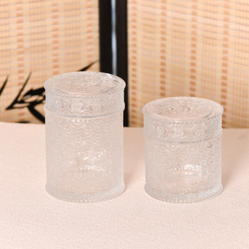New 16oz glass candle vessels with daisy design effecting supplier