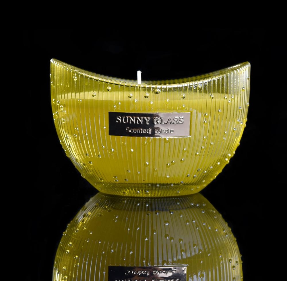 20+ years brand cooperation gold scented decorative glass candle holders