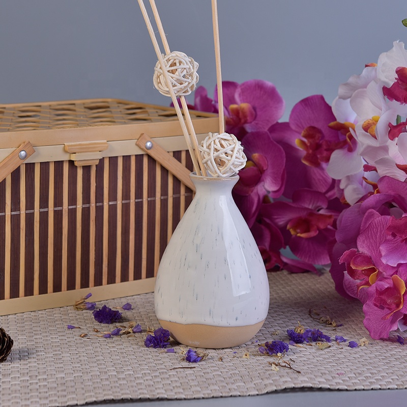 Fragrance car ceramic reed diffuser bottle frost for home decor