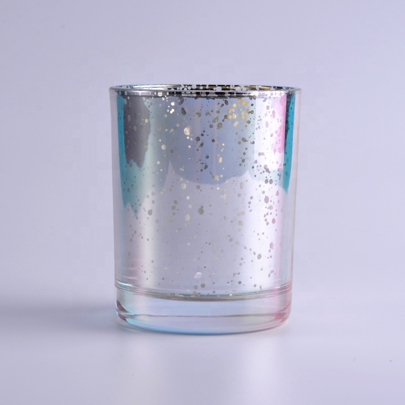 Sunny cylinder silver mercury luxury glass candle jar wholesales