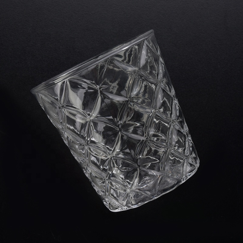 glass candle holder with lid glass jar containers for candles