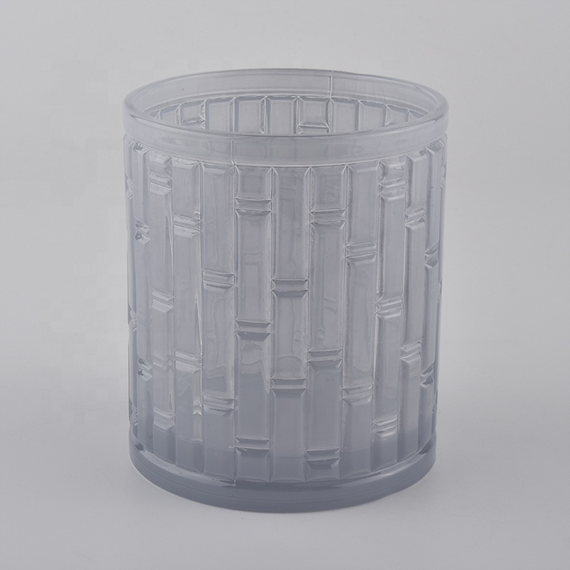 Wholesale decorative glass candlestick candle jar