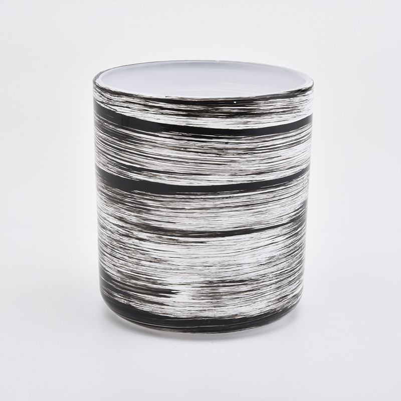 Wholesale glass candle vessel for home decoration