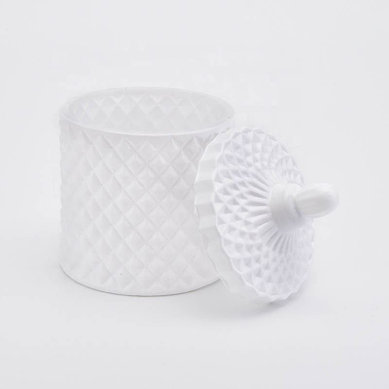 Vintage white candle bottle votive glass candle jars supplier