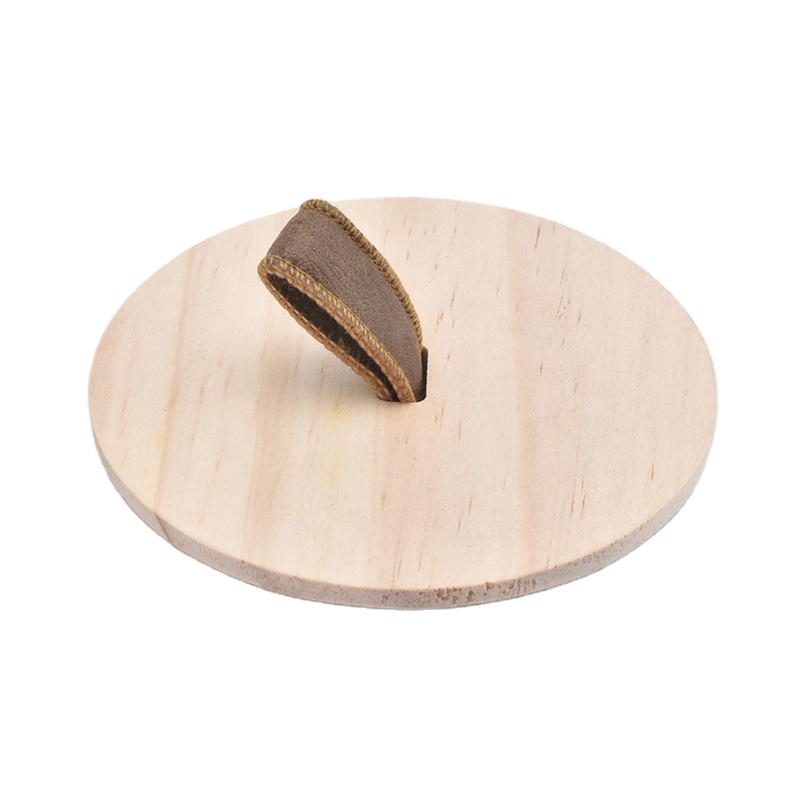 Custom round wooden lid for candle holders wholesale